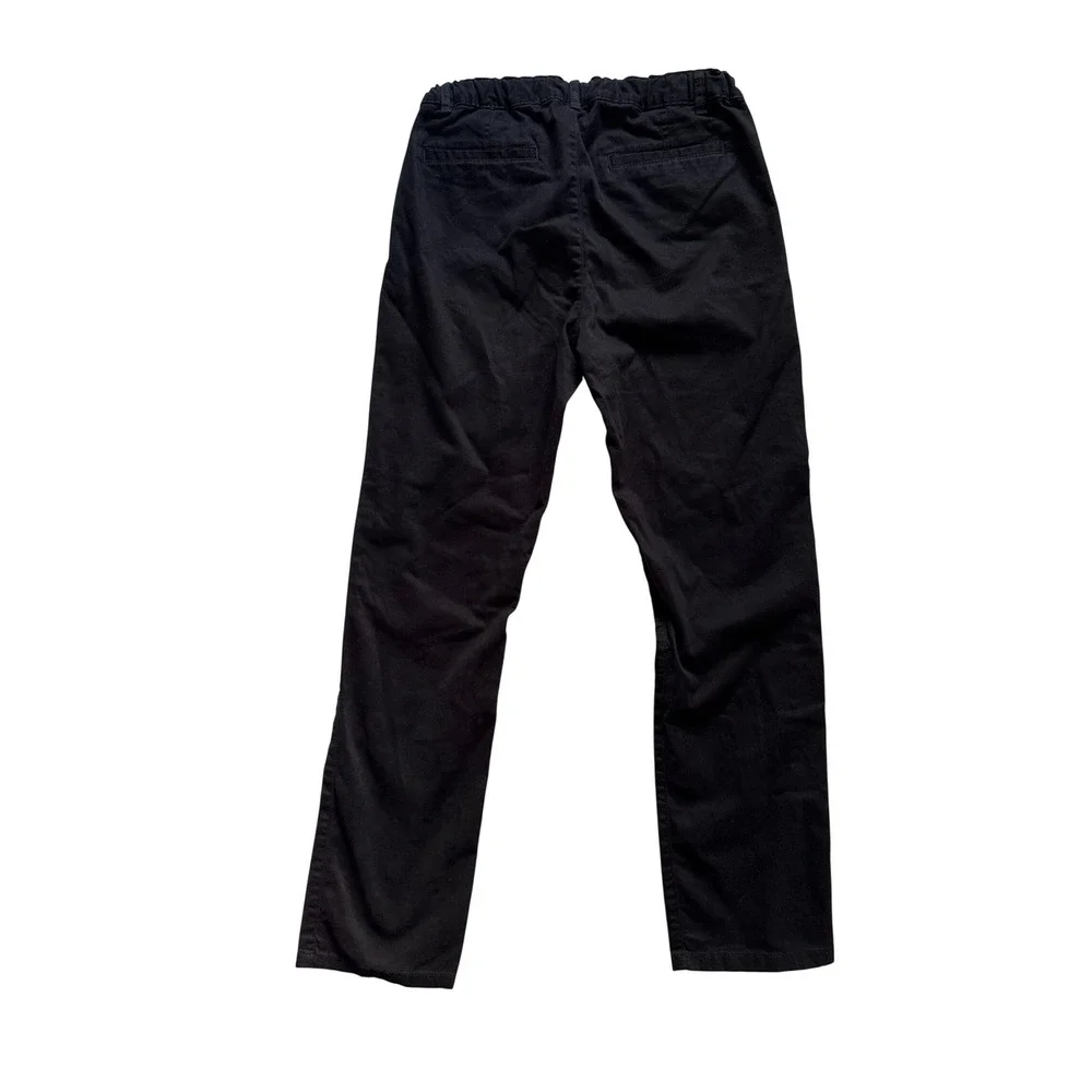 The Childrens Place Boys Black Chino Pants Husky Size 14 Adjustable Waist